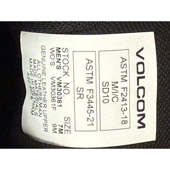 Volcom Workwear Hybrid Skate Inspired Workshoe Women's Sz 9 Black Composite Toe - Picture 2 of 16